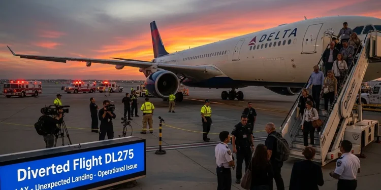 Delta Flight DL275 Diverted LAX